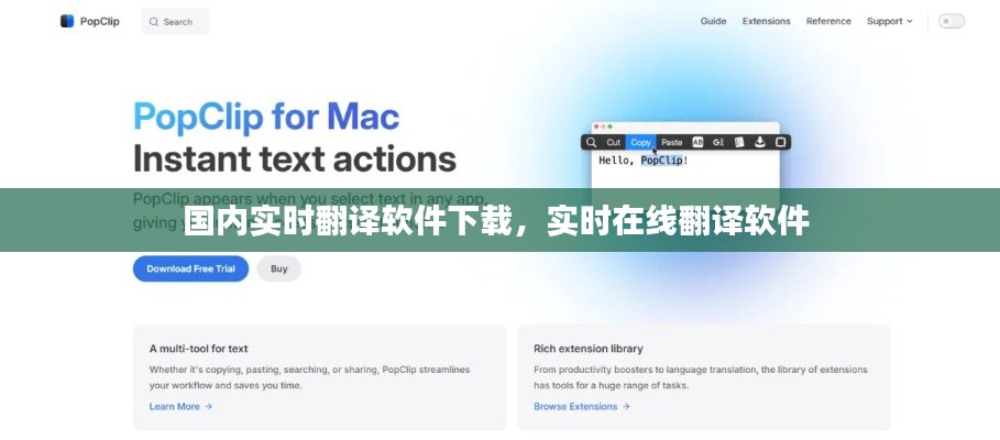国内实时翻译软件下载，实时在线翻译软件 