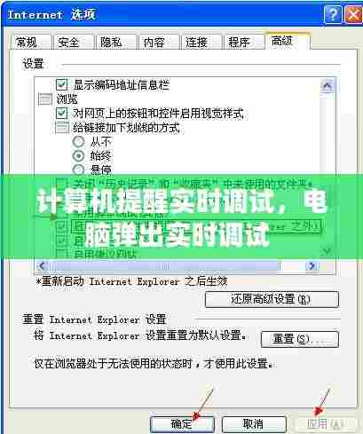 计算机提醒实时调试，电脑弹出实时调试 
