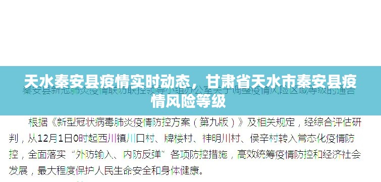天水秦安县疫情实时动态，甘肃省天水市秦安县疫情风险等级 