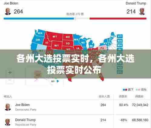各州大选投票实时，各州大选投票实时公布 