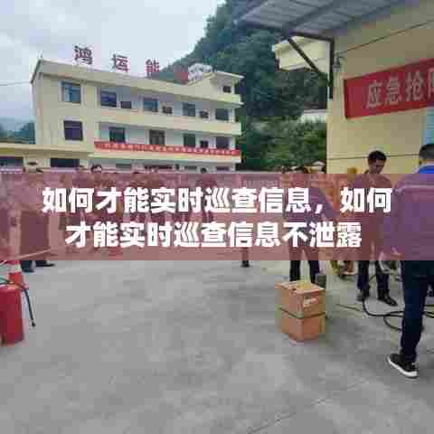 如何才能实时巡查信息，如何才能实时巡查信息不泄露 