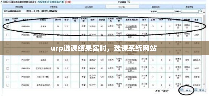 urp选课结果实时，选课系统网站 