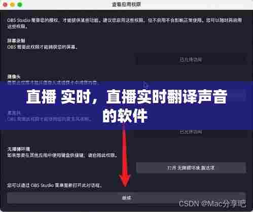 直播 实时，直播实时翻译声音的软件 
