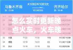 怎么实时更新晚点火车,火车晚点怎么调整过来