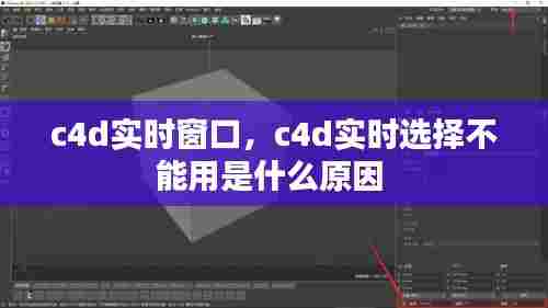 c4d实时窗口，c4d实时选择不能用是什么原因 