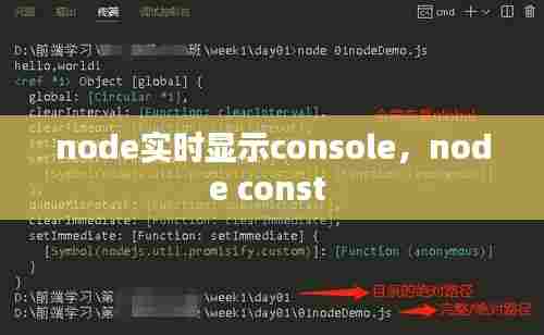 node实时显示console，node const 