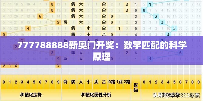 777788888新奥门开奖：数字匹配的科学原理