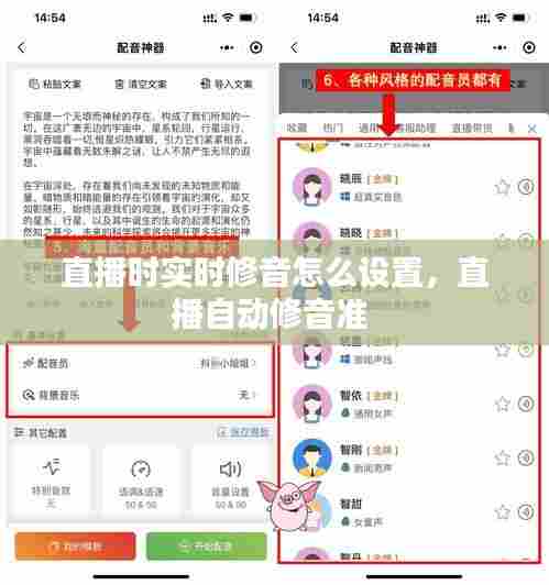 直播时实时修音怎么设置，直播自动修音准 