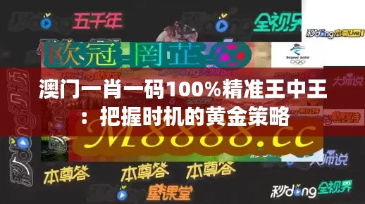 澳门一肖一码100%精准王中王：把握时机的黄金策略