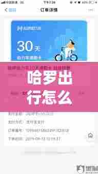 哈罗出行怎么实时听单,哈啰出行怎么听单
