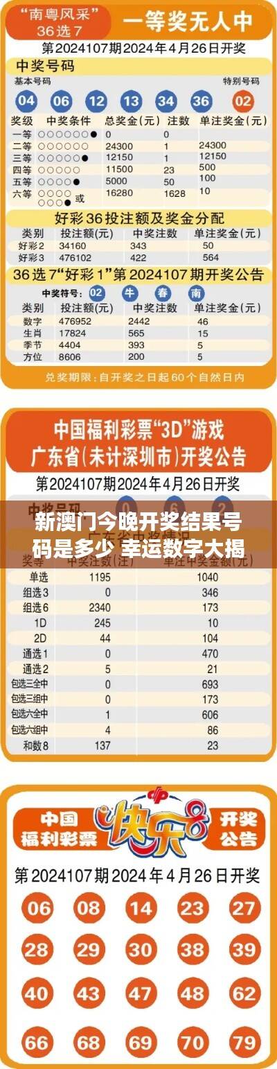 新澳门今晚开奖结果号码是多少 幸运数字大揭晓