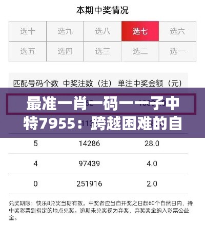 最准一肖一码一一子中特7955：跨越困难的自信力量