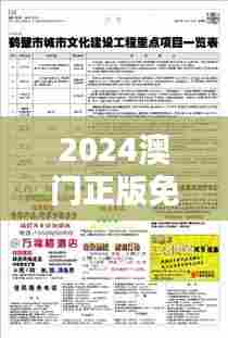 2024澳门正版免费精准大全：文化活动日程一览