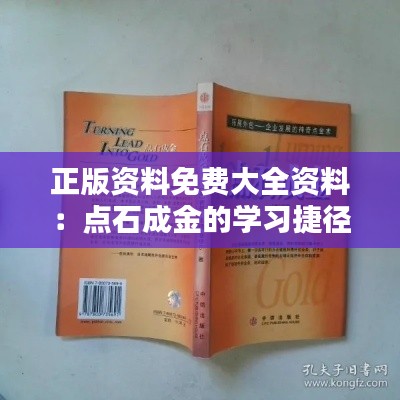 正版资料免费大全资料：点石成金的学习捷径