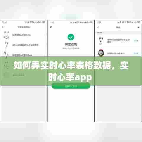 如何弄实时心率表格数据，实时心率app 