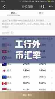 工行外币汇率实时查询，工行外汇牌价查询汇率 