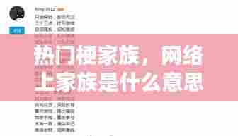 热门梗家族,网络上家族是什么意思?