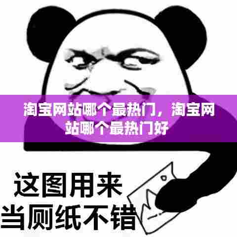 淘宝网站哪个最热门，淘宝网站哪个最热门好 