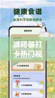 减肥餐打卡热门视频下载，减肥食谱打卡软件 