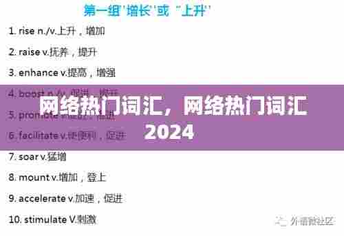 网络热门词汇,网络热门词汇2024