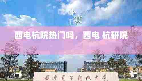西电杭院热门吗，西电 杭研院 