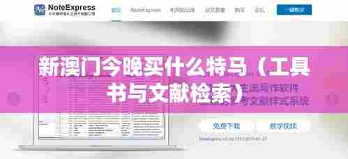 新澳门今晚买什么特马（工具书与文献检索）
