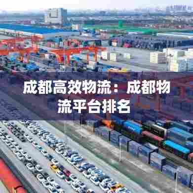 成都高效物流：成都物流平台排名 