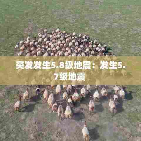 突发发生5.8级地震：发生5.7级地震 