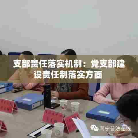 支部责任落实机制:党支部建设责任制落实方面