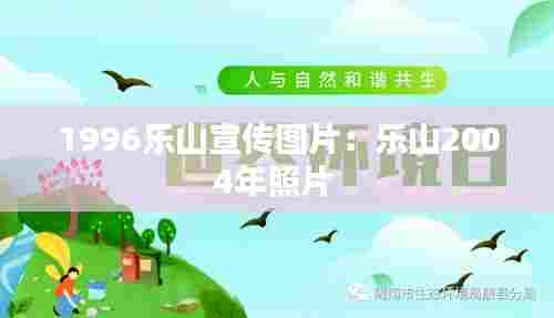 1996乐山宣传图片：乐山2004年照片 