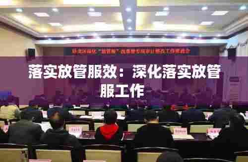 落实放管服效：深化落实放管服工作 