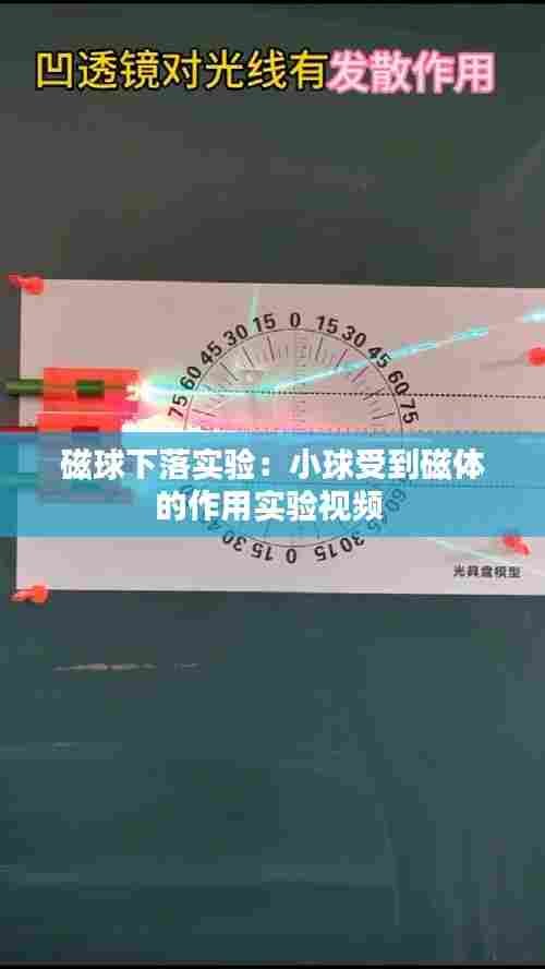 磁球下落实验:小球受到磁体的作用实验视频