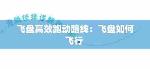 飞盘高效跑动路线:飞盘如何飞行