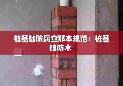 桩基础防腐查那本规范：桩基础防水 