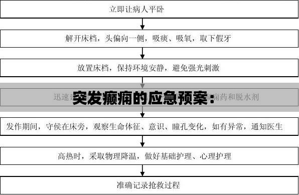 突发癫痫的应急预案： 