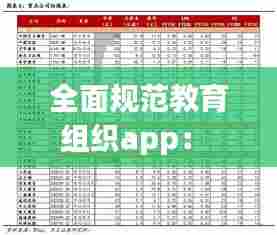 全面规范教育组织app： 