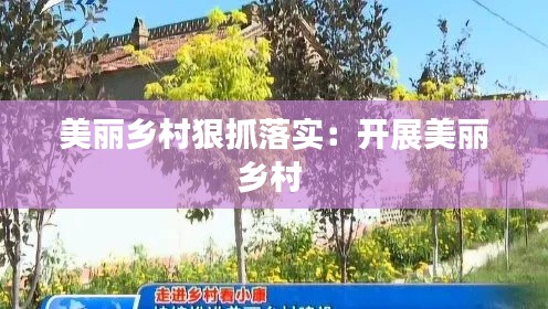 美丽乡村狠抓落实：开展美丽乡村 