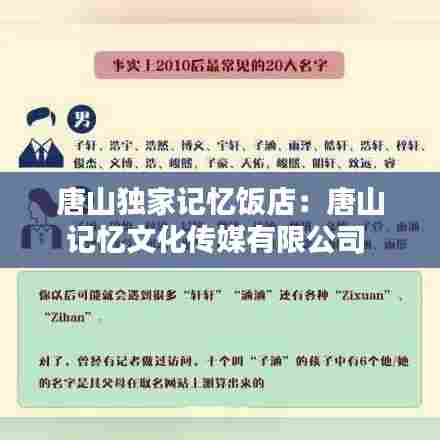 唐山独家记忆饭店：唐山记忆文化传媒有限公司 