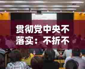 贯彻党中央不落实：不折不扣贯彻落实中央决策部署方面的问题 