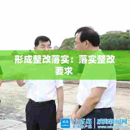 形成整改落实：落实整改要求 