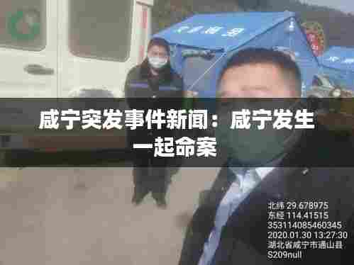 咸宁突发事件新闻：咸宁发生一起命案 