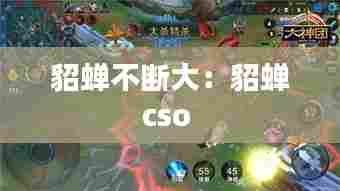 貂蝉不断大：貂蝉cso 