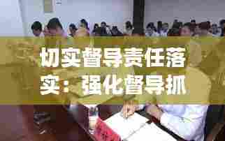 切实督导责任落实：强化督导抓落实 