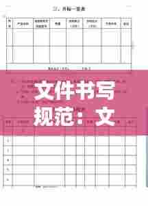 文件书写规范:文件的书写要求