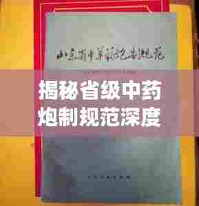 揭秘省级中药炮制规范深度解读与探讨