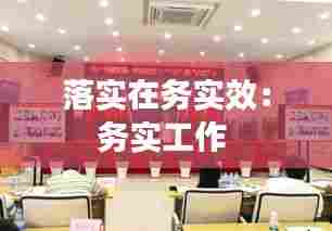 落实在务实效：务实工作 