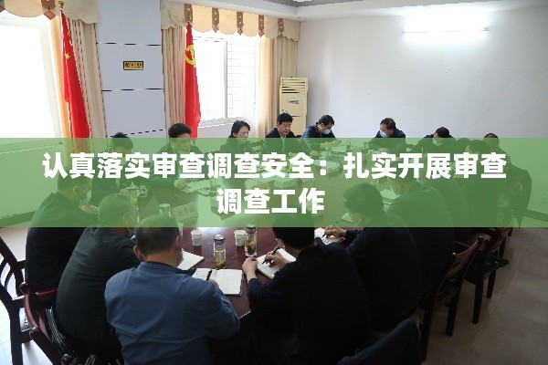 认真落实审查调查安全：扎实开展审查调查工作 