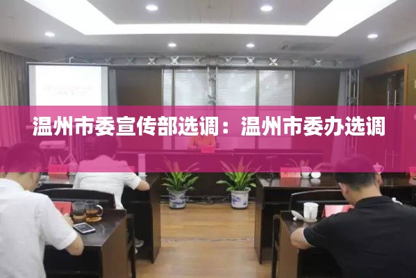 温州市委宣传部选调：温州市委办选调 