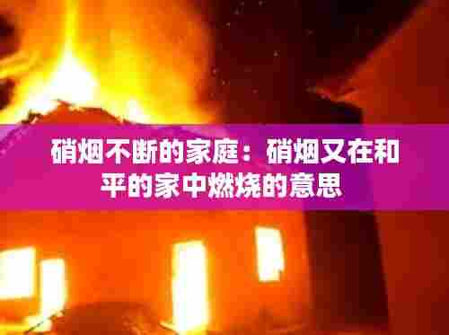 硝烟不断的家庭：硝烟又在和平的家中燃烧的意思 