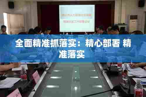 全面精准抓落实：精心部署 精准落实 